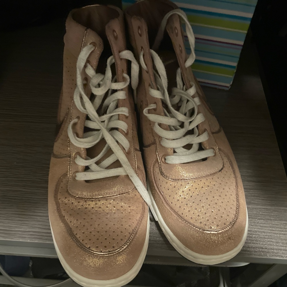Nike Metallic High-Top Sneakers